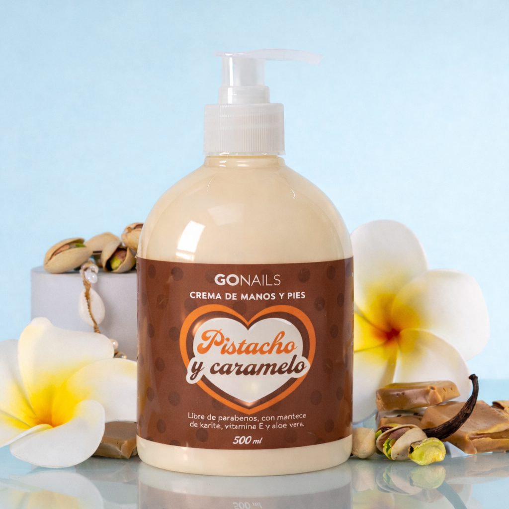 Crema de Manos y Pies - Pistacho y Caramelo 500 ml