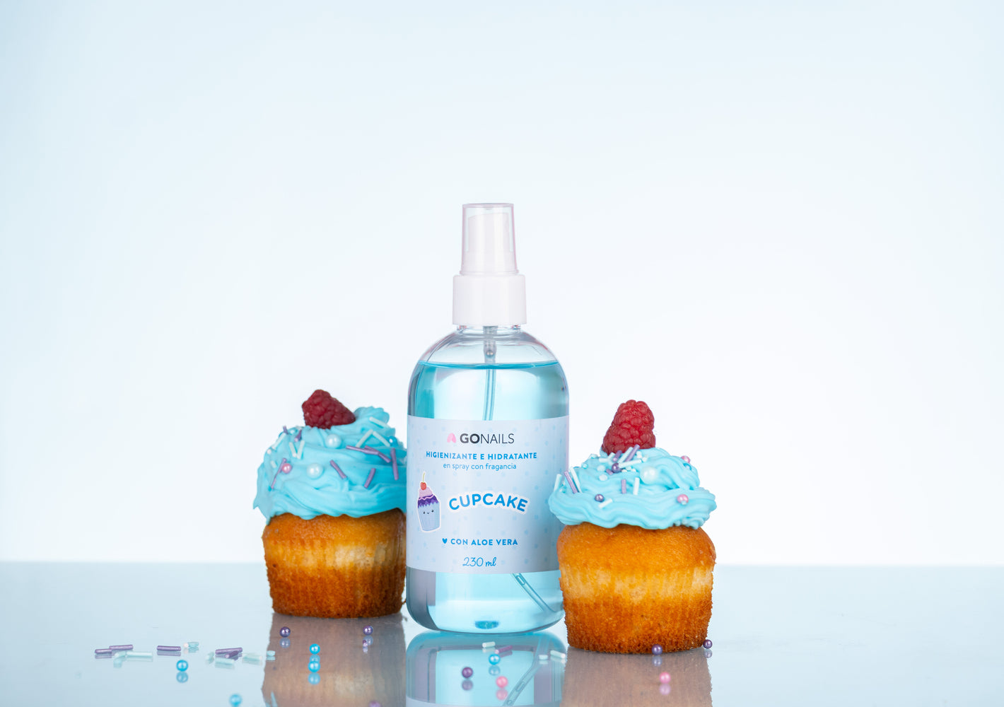 Higienizante e Hidratante de Manos y Pies- Cupcake 230 ml