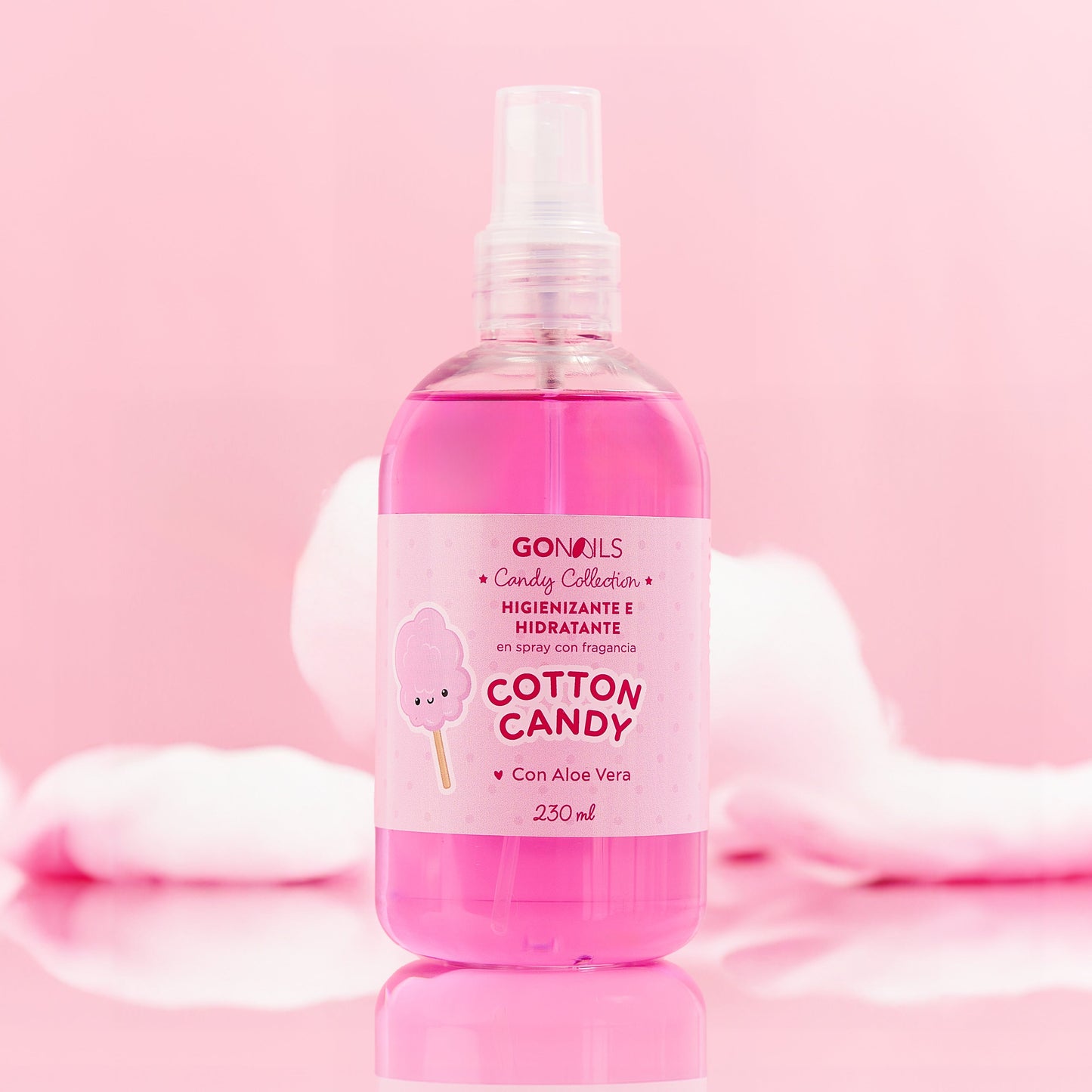Higienizante e Hidratante de Manos y Pies- Cotton Candy 230 ml
