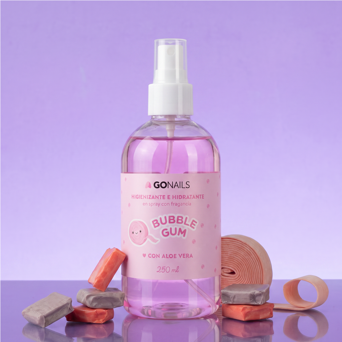 Higienizante e Hidratante de Manos y Pies - Bubble Gum 230 ml