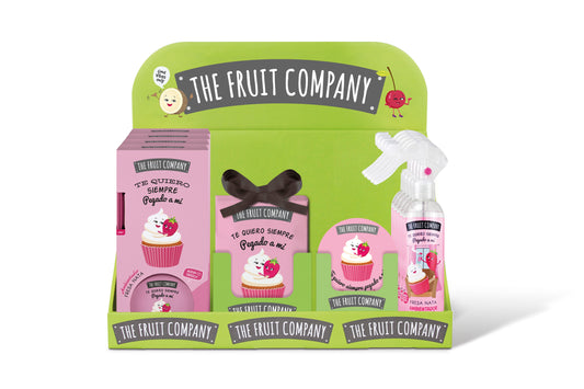 Exhibidor con 28 productos Frutillas con crema (Fresa Nata) The Fruit Company