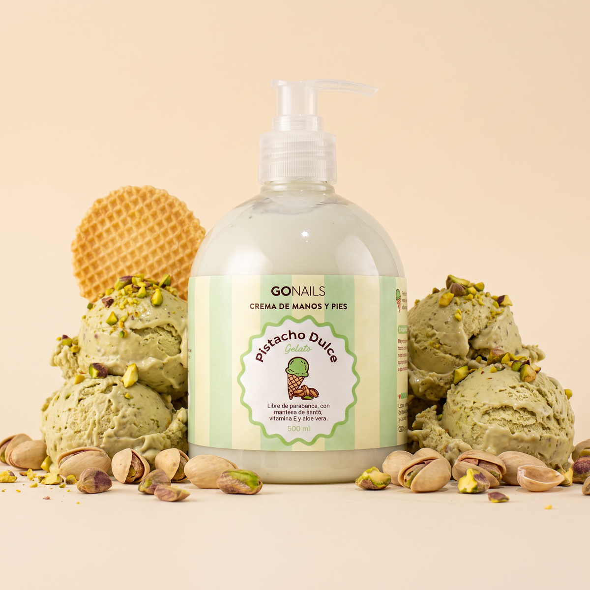 Crema de Manos y Pies - Pistacho Dulce 500 ml