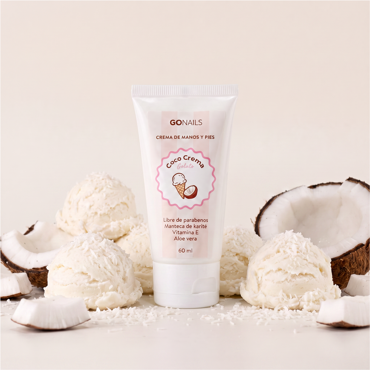 Crema de Manos y Pies - Coco Crema 60 ml