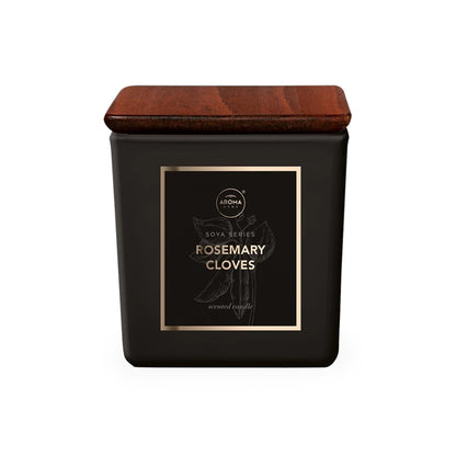 Vela Premium Square · Romero y Clavo de Olor 155gr