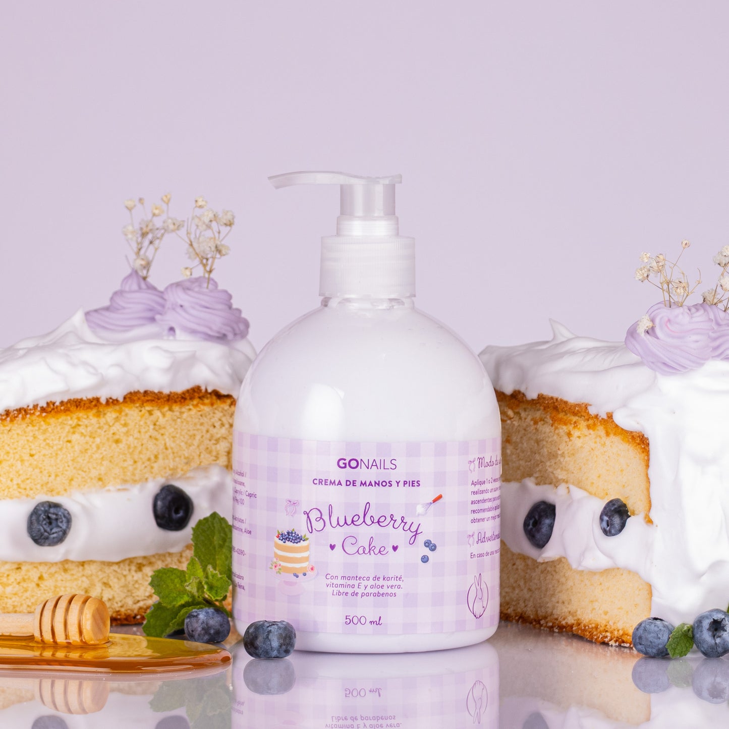 Crema de Manos y Pies - Blueberry Cake 500 ml