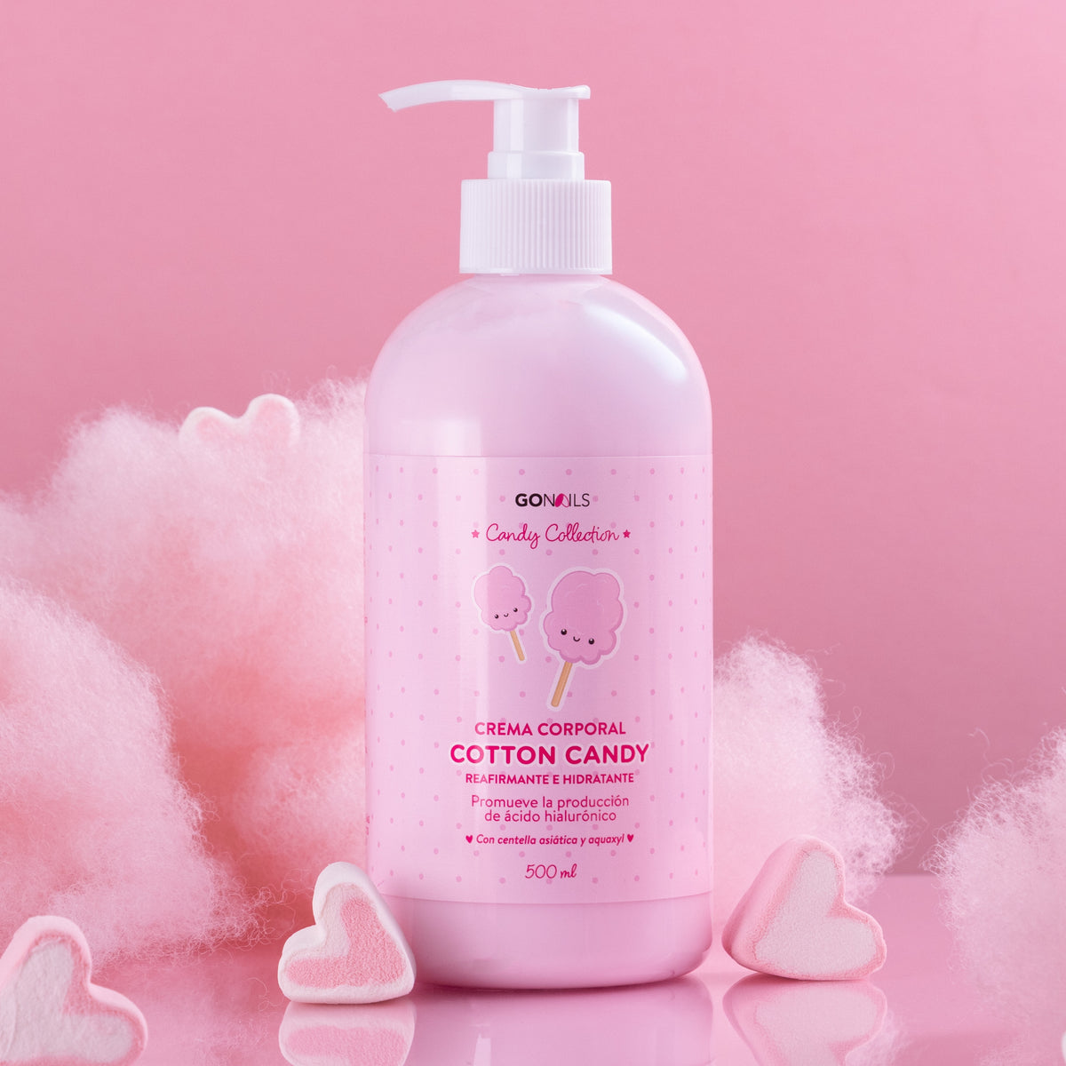 Crema corporal reafirmante Cotton Candy 500 ml Go Nails al por mayor