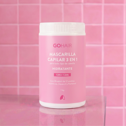 Mascarilla Capilar 3 en 1 Hidratante Cotton Candy 1 kg