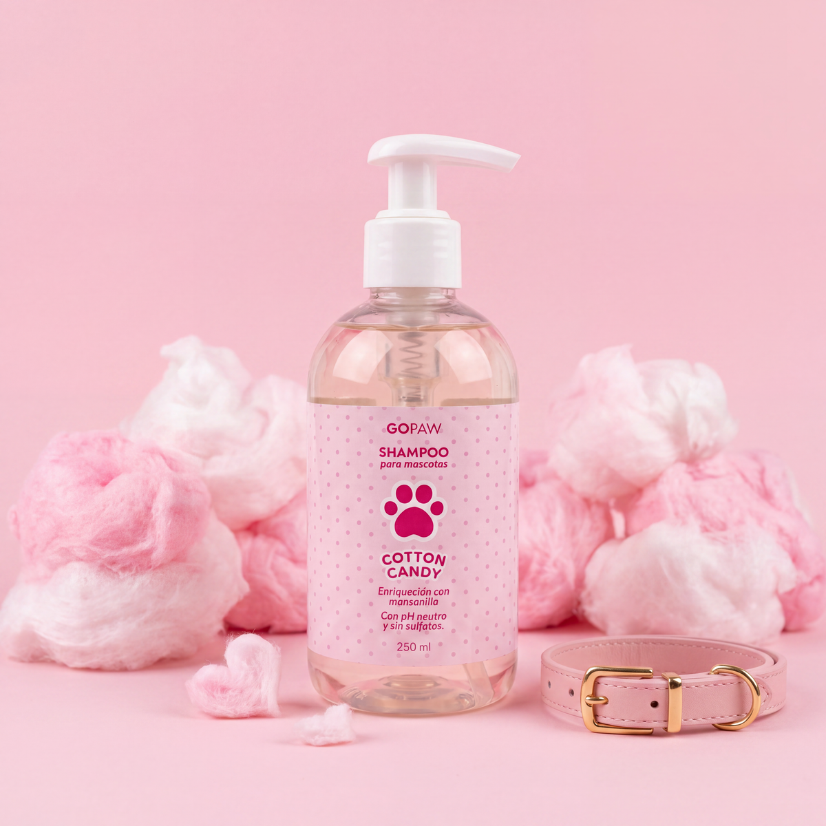 Shampoo sin Sulfatos para Mascotas — Cotton Candy · 250 ml