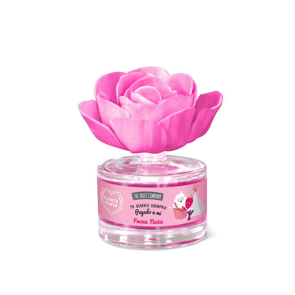 Flor Perfumada Fresa Nata The Fruit Company frasco