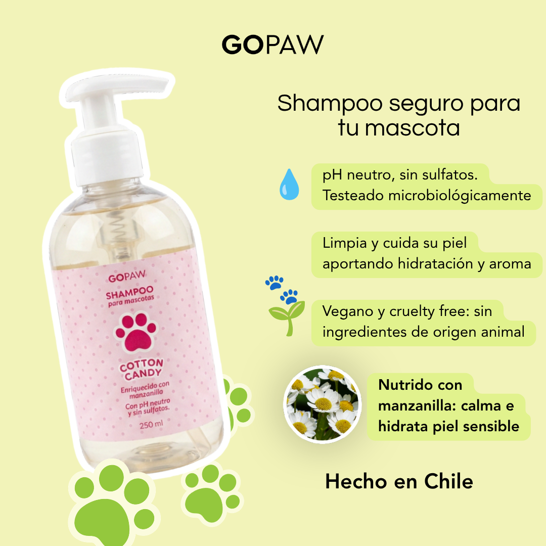 Shampoo sin Sulfatos para Mascotas — Cotton Candy · 250 ml