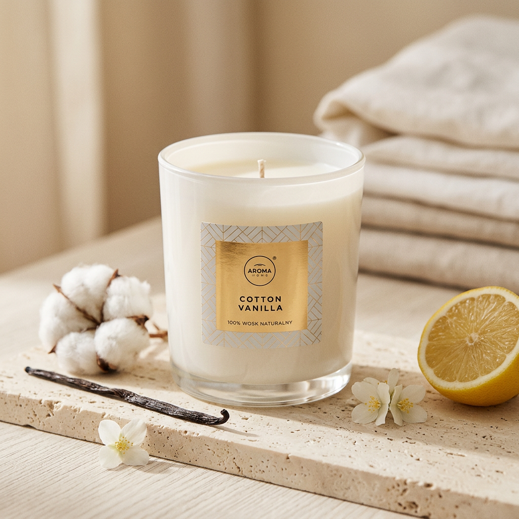 Vela Elegance · Cotton Vanilla 115gr